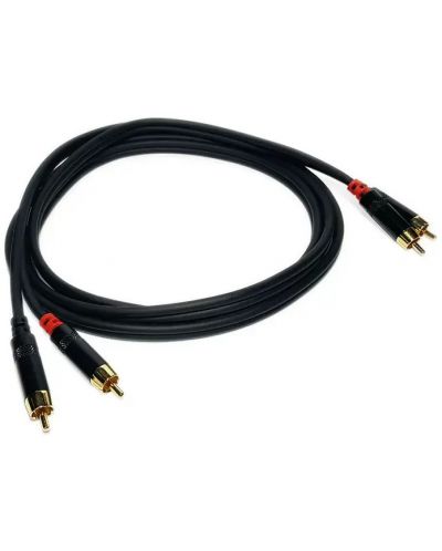 Καλώδιο  Master Audio - RCA620/2, 2x RCA/2x RCA, 2m, μαύρο - 1