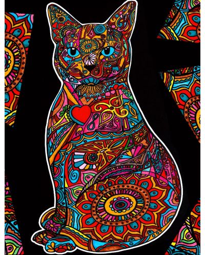 Εικόνα χρωματισμού ColorVelvet - Γάτα, 47 х 35 cm - 1