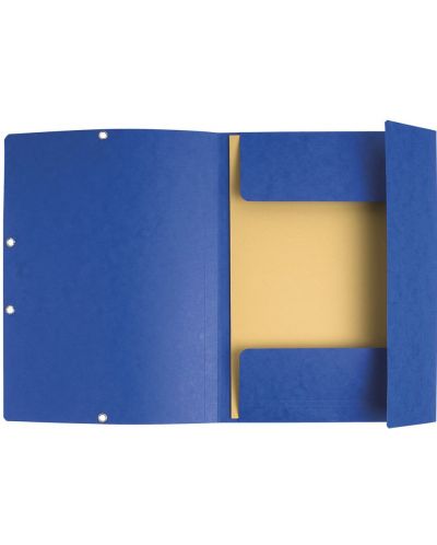 Φάκελος από χαρτόνι Exacompta -με λάστιχο, μπλε - 2