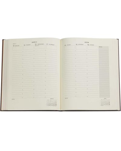 Ημερολόγιο-σημειωματάριο  Paperblanks Granada Turquoise - Ultra, 18 x 23 cm, 80 φύλλα, 2024 - 4