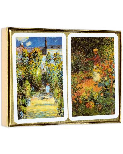 Τραπουλόχαρτα Piatnik - Monet-Gardens(2 τράπουλες)  - 2