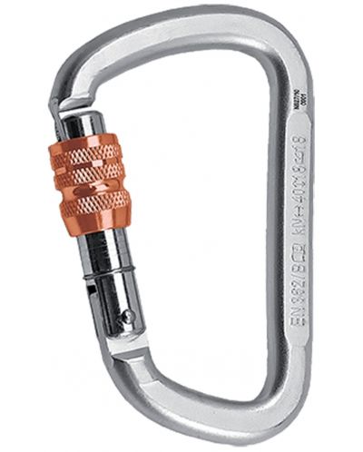 Καραμπίνερ Rock Empire - Steel Carabiner D KL-S, γκρι  - 1