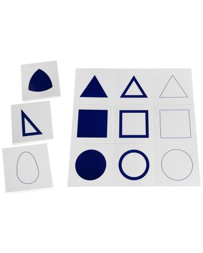 Κάρτες Acool Toy - Με γεωμετρικά σχήματα για γεωμετρικό ντουλάπι Montessori - 2