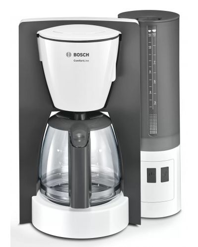 Καφετιέρα φίλτρου   Bosch - TKA6A041, 1.2 l, λευκό/γκρι - 1