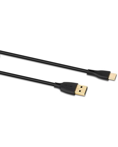 Καλώδιο QED - Connect QE8187, USB-C/USB-A, 1.5m, μαύρο - 2