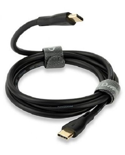 Καλώδιο QED - Connect QE8227, USB-C/USB-C, 0.75m, μαύρο - 1