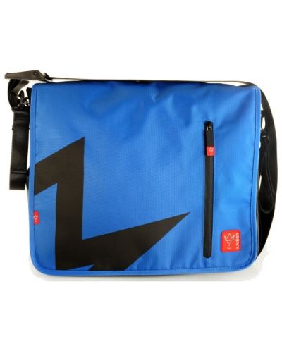 Τσάντα με θήκη για φορητό υπολογιστή Kaiser-Messenger T1, μπλε - 1