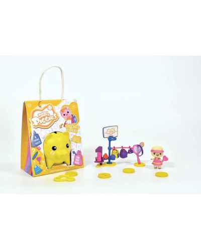 Κουμπαράς Boti Pocket Money Piggies - Κίτρινο, με αξεσουάρ - 10