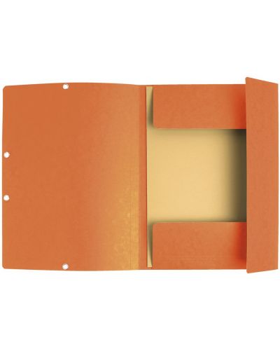 Φάκελος από χαρτόνι Exacompta - με λάστιχο, πορτοκαλί - 2