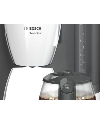 Καφετιέρα φίλτρου   Bosch - TKA6A041, 1.2 l, λευκό/γκρι - 3