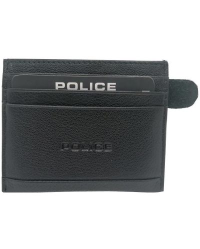Θήκη για έγγραφα και πιστωτικές κάρτες Police - Wyatt, Μαύρος - 1