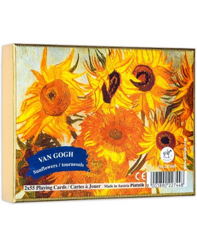 Τραπουλόχαρτα Piatnik - Van Gogh - Sunflowers (2 τράπουλες) - 1
