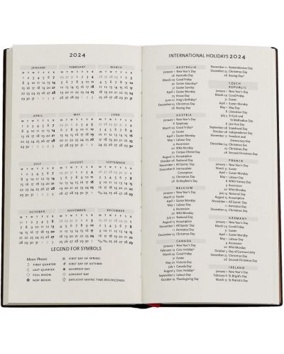 Ημερολόγιο-σημειωματάριο Paperblanks Granada Turquoise - Ultra Horizontal, 18 x 23 cm, 80 φύλλα, 2024 - 6
