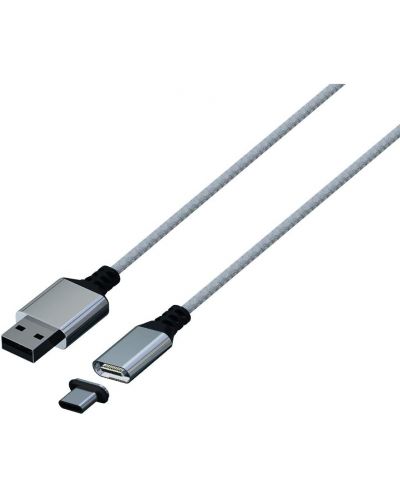 Καλώδιο Konix - Mythics Premium Magnetic Cable 3 m, άσπρο(PS5) - 2