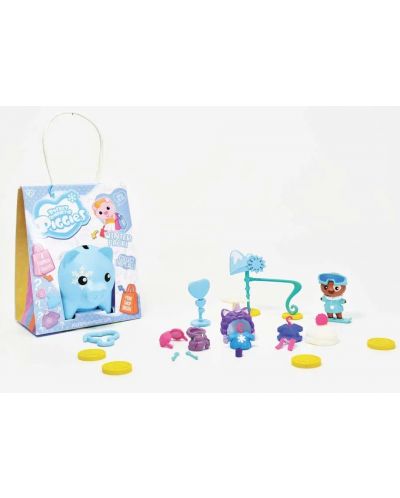 Κουμπαράς Boti Pocket Money Piggies - Μπλε, με αξεσουάρ - 10