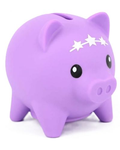 Κουμπαράς Boti Pocket Money Piggies - Μωβ, με αξεσουάρ - 3