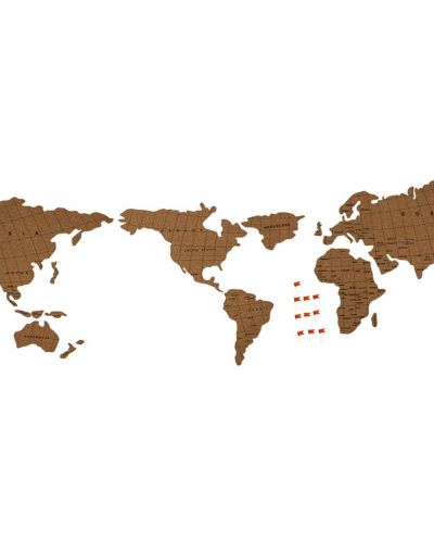Παγκόσμιος χάρτης Shantavo -Φελλός, για κόλληση - 2