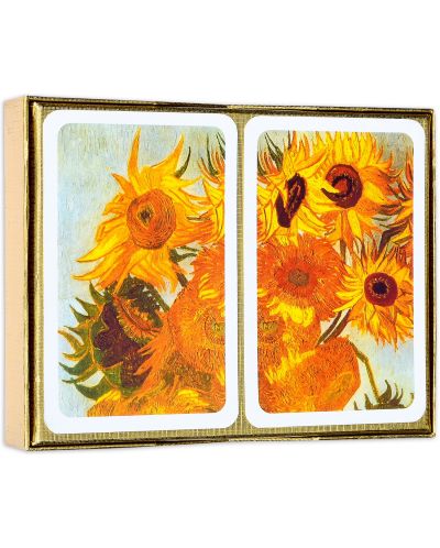 Τραπουλόχαρτα Piatnik - Van Gogh - Sunflowers (2 τράπουλες) - 2