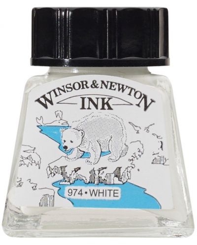 Μελάνι καλλιγραφίας Winsor & Newton - Λευκό 14 ml - 1