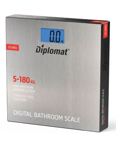 Ζυγαριά Diplomat - DS-188Q, 180 κιλά, γκρι - 3