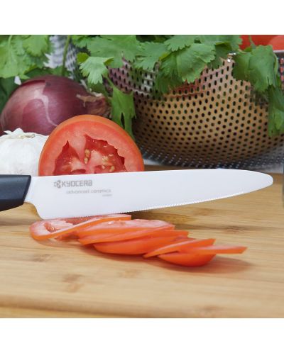 Κεραμικό μαχαίρι ντομάτας KYOCERA - 12,5 cm,  λευκή λάμα - 7
