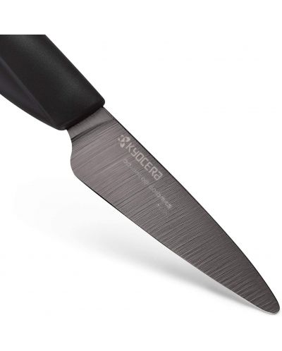Κεραμικό μαχαίρι για ξεφλούδισμα KYOCERA - SHIN, 7,5 cm, μαύρο - 3