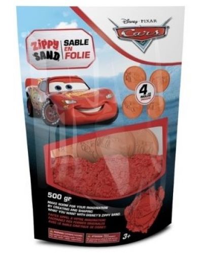 Κινητική άμμος Red Castle - Disney Cars 3, κόκκινη, 500 γρ - 1