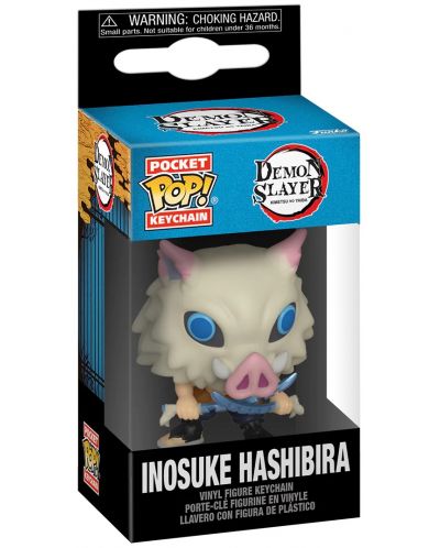 Μπρελόκ Funko Pocket POP! Animation: Demon Slayer - Inosuke Hashibira (With Swords) - 2