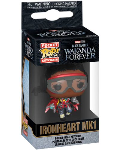 Μπρελόκ  Funko Pocket POP! Marvel: Black Panther - Ironheart MK1 - 2