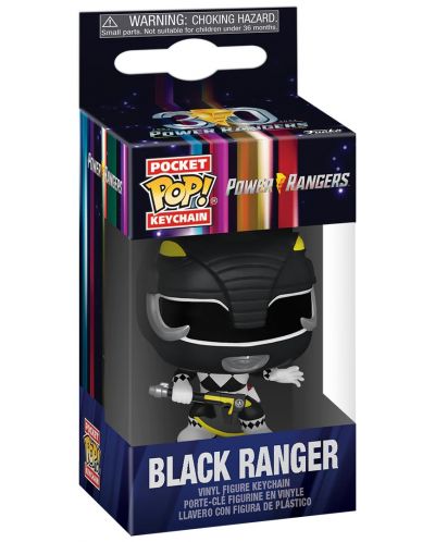 Μπρελόκ Funko Pocket POP! Television: Mighty Morphin Power Rangers - Black Ranger - 2