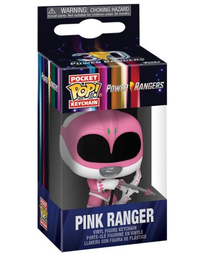 Μπρελόκ Funko Pocket POP! Television: Mighty Morphin Power Rangers - Pink Ranger - 2