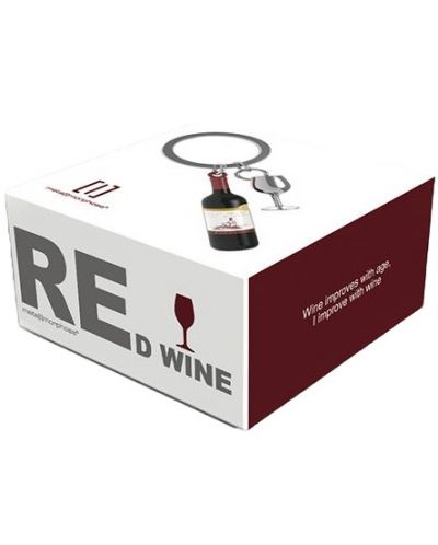 Μπρελόκ  Metalmorphose - Red Wine + Glass - 2