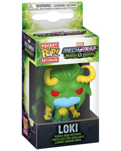 Μπρελόκ Funko Pocket POP! Marvel: Mech Strike Monster Hunters - Loki - 2