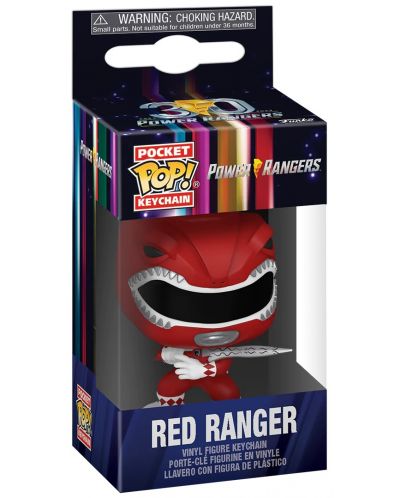 Μπρελόκ Funko Pocket POP! Television: Mighty Morphin Power Rangers - Red Ranger - 2