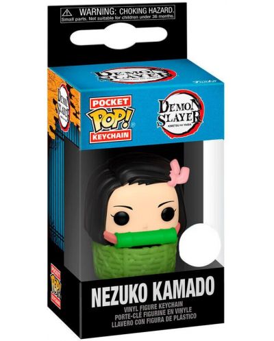 Μπρελόκ Funko Pocket POP! Animation: Demon Slayer - Nezuko Kamado (In Basket) - 2