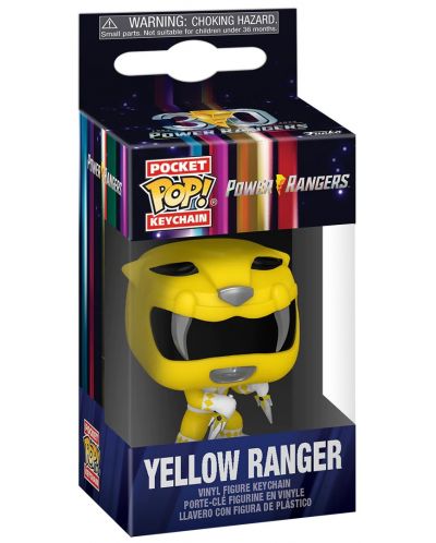 Μπρελόκ Funko Pocket POP! Television: Mighty Morphin Power Rangers - Yellow Ranger - 2