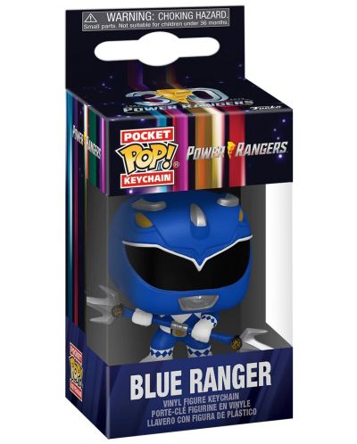 Μπρελόκ Funko Pocket POP! Television: Mighty Morphin Power Rangers - Blue Ranger - 2