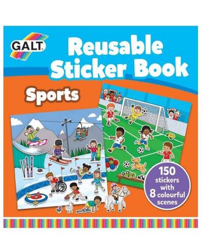 Βιβλίο αυτοκόλλητων επαναχρησιμοποιούμενων Galt - Αθλητισμός - 1