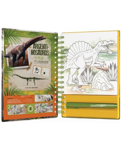 Βιβλίο ζωγραφικής DinosArt Foil - Δεινόσαυροι - 2