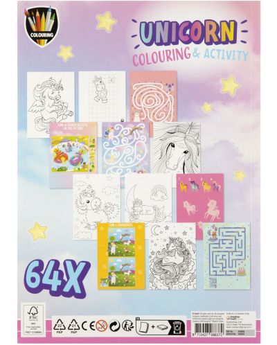 Βιβλίο ζωγραφικής και δραστηριότητας Grafix Unicorn - 2