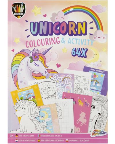 Βιβλίο ζωγραφικής και δραστηριότητας Grafix Unicorn - 1