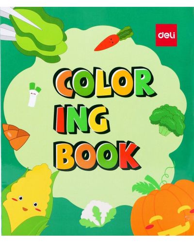Βιβλίο ζωγραφικής Deli EN042 - Λαχανικά - 1