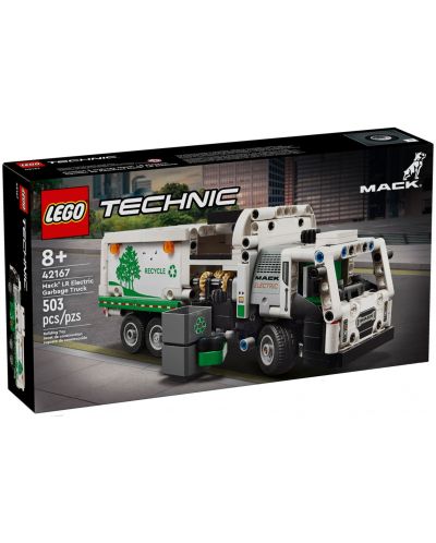 Κατασκευαστής LEGO Technic -Ηλεκτρικό απορριμματοφόρο Mack LR  (42167) - 1