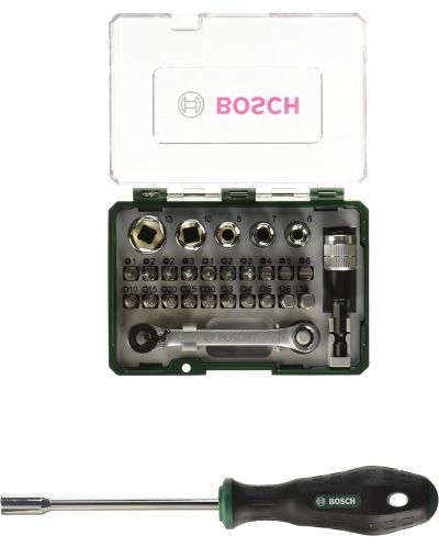 Σετ μύτης και μίνι καστάνια με κατσαβίδι χειρός  Bosch - 28 τεμάχια - 2