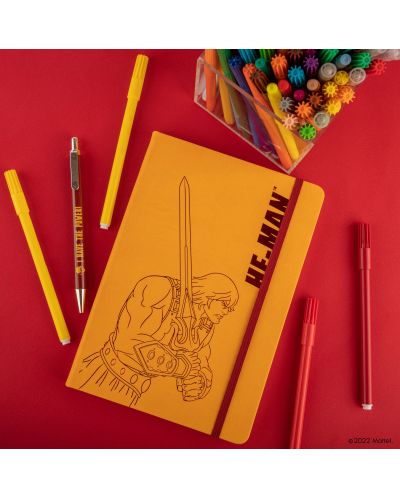 Σετ σημειωματάριο με στυλό Cinereplicas Retro Toys: MOTU - He-Man - 6