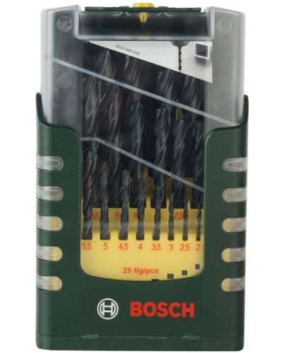 Σετ τρυπανιού για μέταλλο Bosch - HSS-R, 25 εξαρτήματα - 2