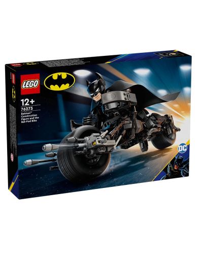 Κατασκευαστής LEGO DC Comics Super Heroes - Φιγούρα κτιρίου Batman και μοτοσυκλέτα (76273) - 1