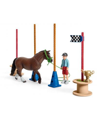 Σετ Schleich Farm World Horses - Αγώνας πόνυ - 3