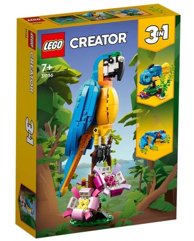 Κατασκευαστής 3 σε 1 LEGO Creator - Εξωτικός παπαγάλος (31136) - 1