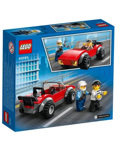 Κατασκευαστής LEGO City -Καταδίωξη με μοτοσικλέτα της αστυνομίας (60392)	 - 2